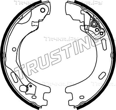 Тормозные колодки (стояночная тормозная система) Trusting. Артикул 092.314