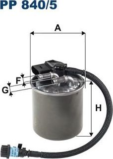 Топливный фильтр Filtron. Артикул PP 840/5