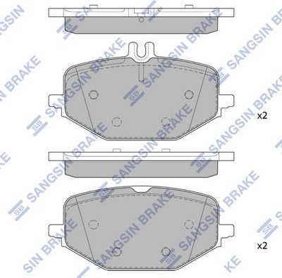 Тормозные колодки Sangsin Hi-Q. Артикул SP4347