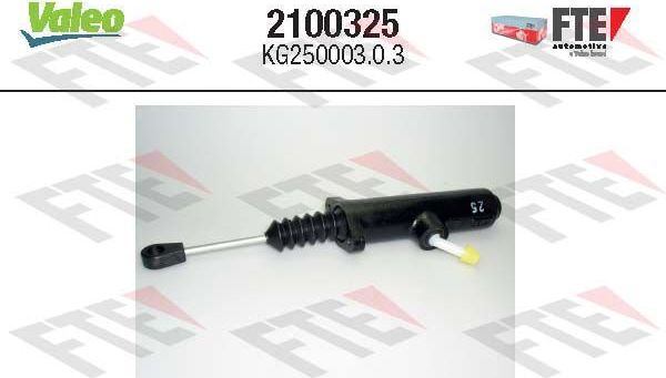 Цилиндр сцепления главный Valeo (Чугун). Артикул 2100325