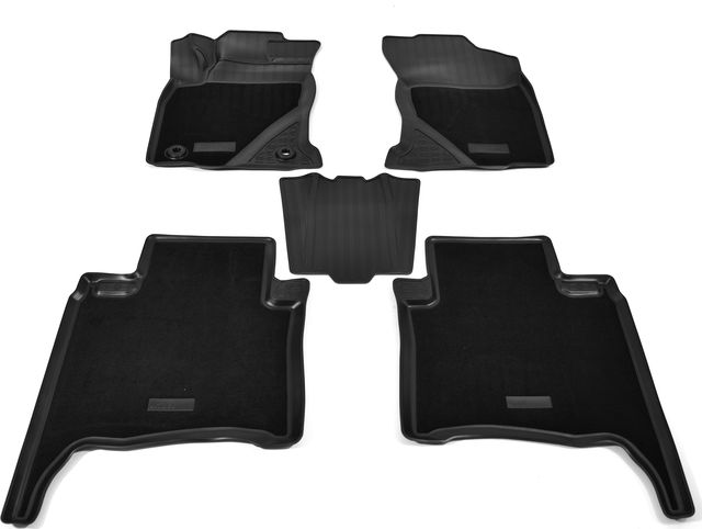 Коврики комбинированные 3D Норпласт для салона Toyota Fortuner II (5 мест) 2015-2026. Артикул NPA11-C88-230-CM