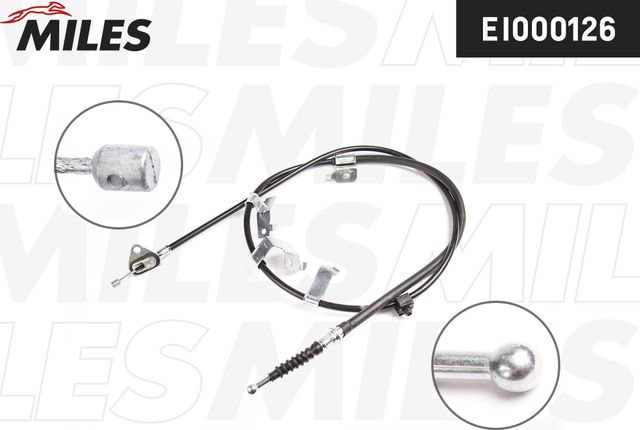 Трос ручника (тросик ручного тормоза) Miles задний левый для Toyota Auris I 2006-2012. Артикул EI000126