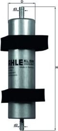 Топливный фильтр Mahle-Knecht. Артикул KL 596