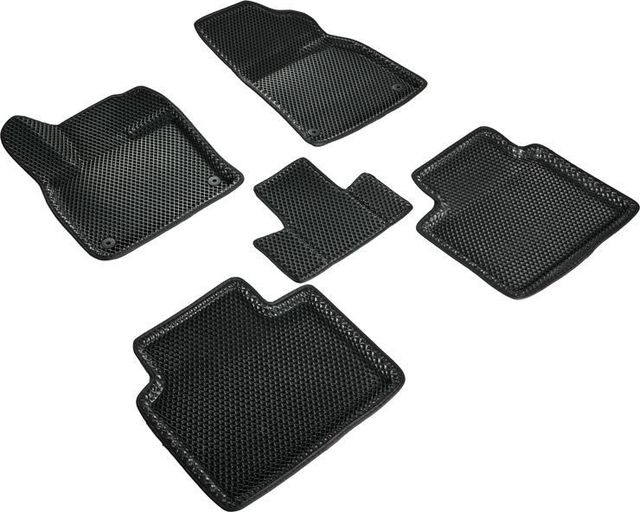 Коврики Seintex 3D EVA ромб для салона Geely Monjaro 2021-2026 ЧЕРНЫЕ. Артикул 99139