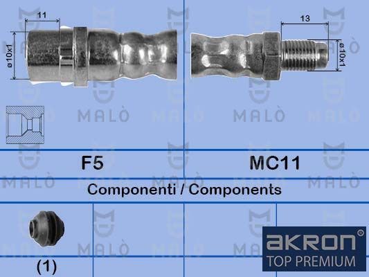 Тормозной шланг Malò. Артикул 8907