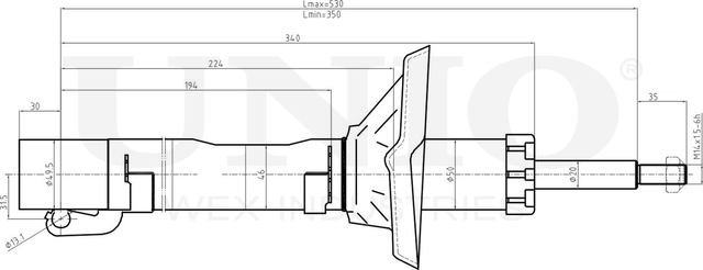 Амортизатор подвески (Unio). Артикул SAB-10594