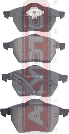 Тормозные колодки Akyoto Packing AKYOTO передние для Audi A3 I (8L) 1996-2003. Артикул AKD-1030