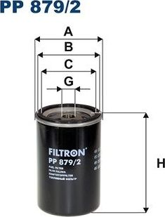 Топливный фильтр Filtron. Артикул PP 879/2