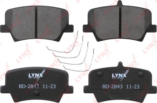 Тормозные колодки LYNXauto задние для Volvo XC40 I 2017-2026. Артикул BD-2843