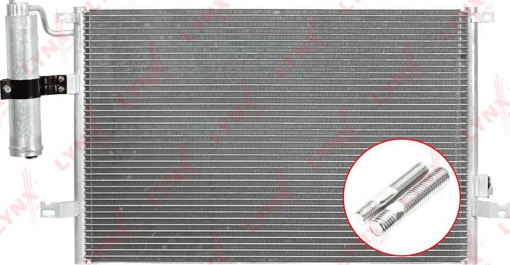 Радиатор кондиционера (конденсатор) LYNXauto. Артикул RC-0028