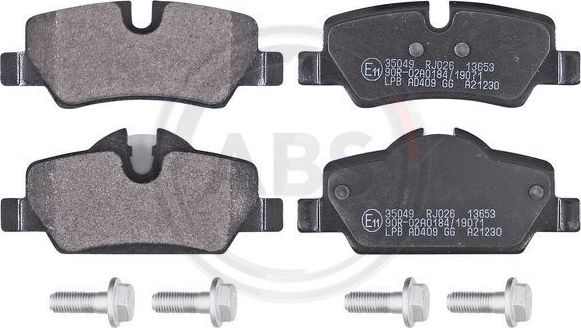Тормозные колодки ABS задние для MINI Hatch III (F55/F56) 2013-2026. Артикул 35049