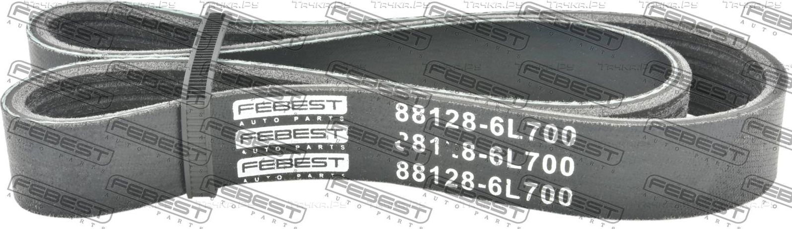 Приводной ремень поликлиновой Febest для Peugeot Boxer II (244) 2001-2006. Артикул 88128-6L700