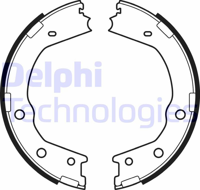 Тормозные колодки (стояночная тормозная система) Delphi. Артикул LS2067