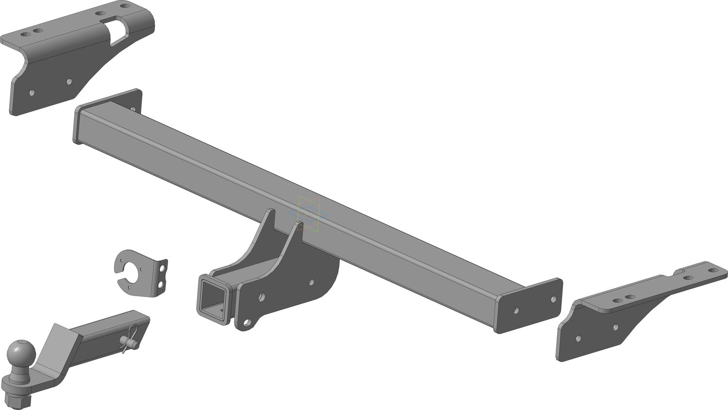 Фаркоп Трейлер под американский квадрат для Jac Т9 2024-2026. Артикул 8320