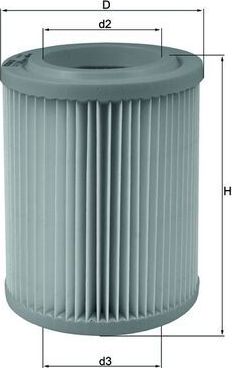 Воздушный фильтр Mahle. Артикул LX 1768