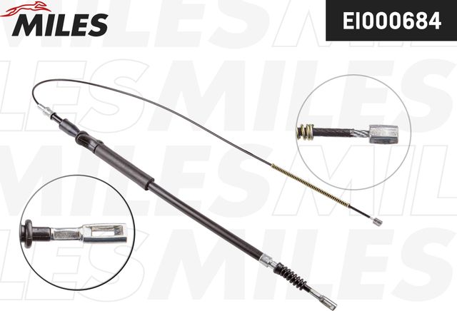 Трос ручника (тросик ручного тормоза) Miles задний левый для Audi 80 III (B2) 1978-1987. Артикул EI000684