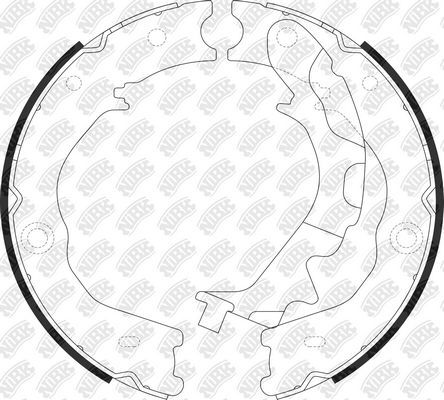 Тормозные колодки (стояночная тормозная система) NiBK. Артикул FN0689