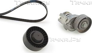 Приводной ремень поликлиновой с роликами (комплект) Gates Micro-V® Kit для Skoda Fabia II 2010-2014. Артикул K096PK1693