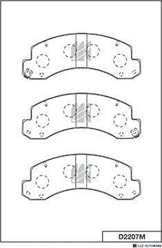 Тормозные колодки MK Kashiyama. Артикул D2207M
