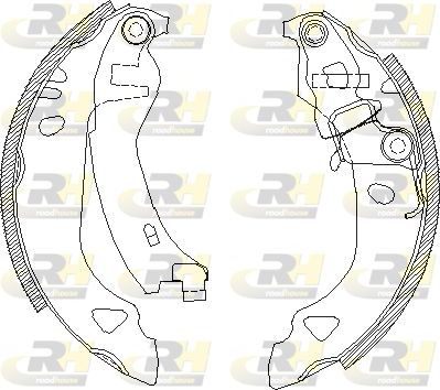 Тормозные колодки RoadHouse задние для Fiat Brava 1995-2002. Артикул 4302.00