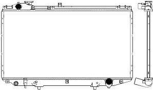 Радиатор охлаждения двигателя Sakura. Артикул 3271-1001
