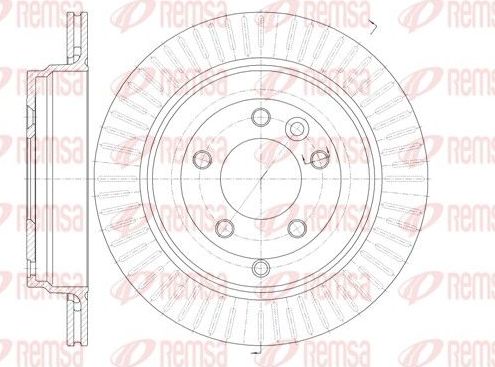 Тормозной диск Remsa. Артикул 6995.10