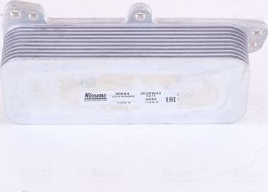 Радиатор масляный (маслоохладитель) для двигателя Nissens (алюминий). Артикул 90684