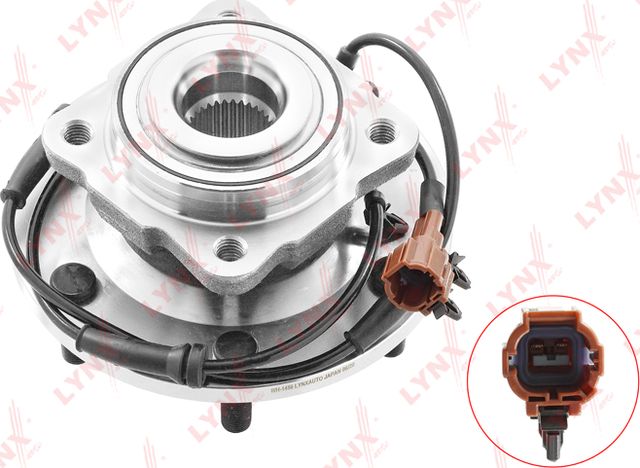 Ступица колеса с интегрированным подшипником LYNXauto. Артикул WH-1456