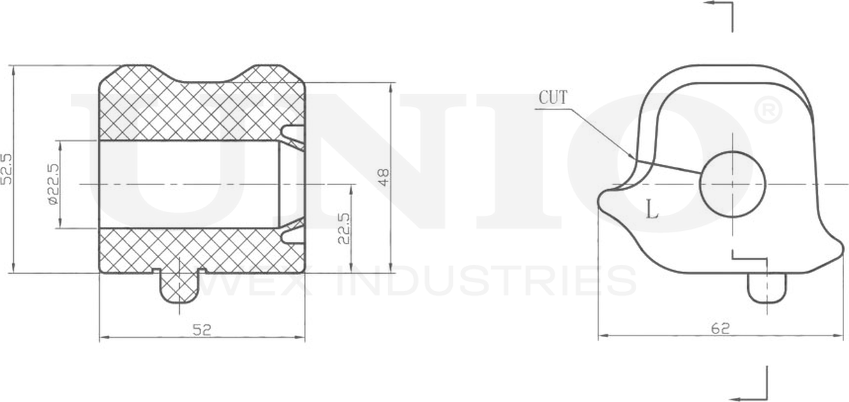 Втулка стабилизатора (Unio). Артикул RMP-10137