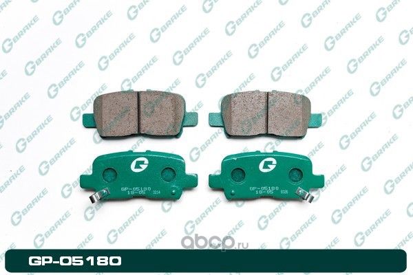 Колодки тормозные дисковые (G-Brake). Артикул GP05180