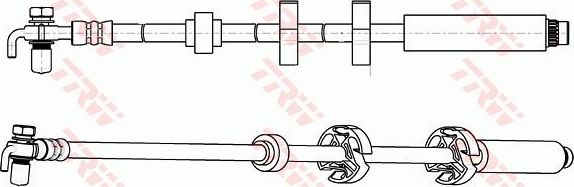 Тормозной шланг TRW. Артикул PHD1065