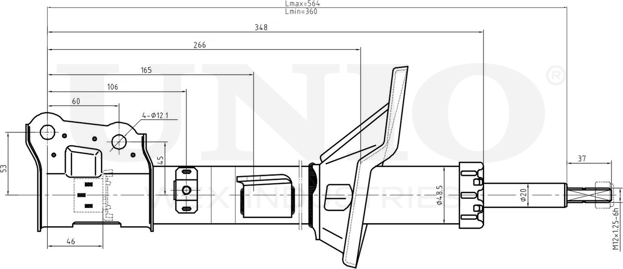 Амортизатор подвески (Unio). Артикул SAB-10174