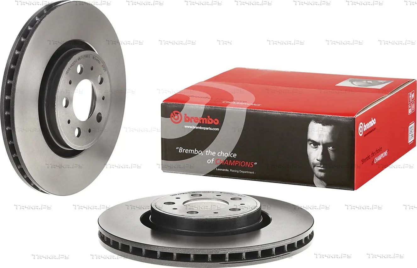 Тормозной диск Brembo UV Coated передний для Volvo XC70 I 1997-2007. Артикул 09.A757.11