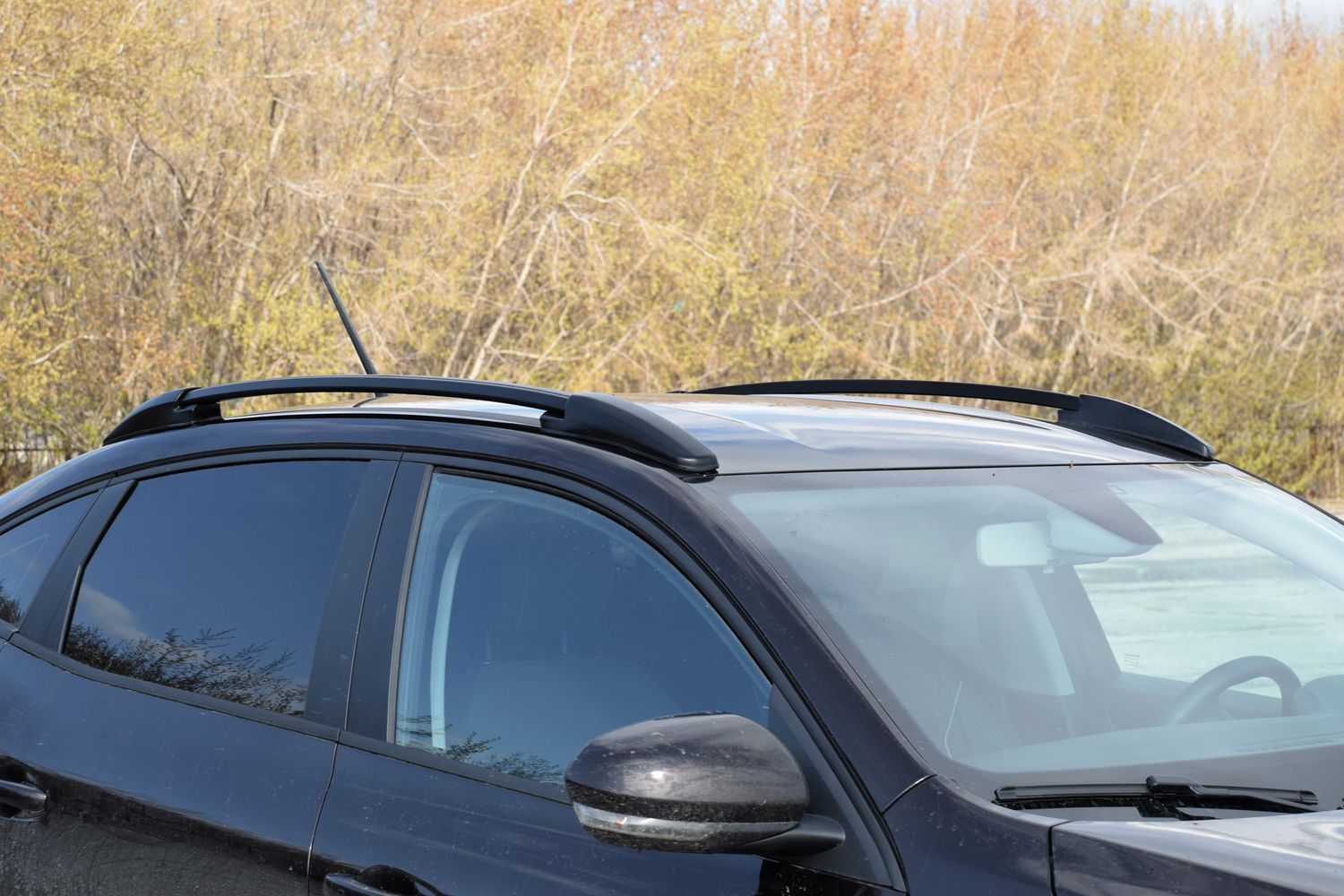 Рейлинги продольные PT Group для Renault Arkana 2019-2026 Черный муар. Артикул 07060802