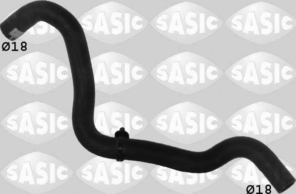 Патрубок радиатора (системы охлаждения) Sasic для Renault Laguna III 2007-2015. Артикул 3404115