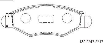 Тормозные колодки Asimco. Артикул KD7751
