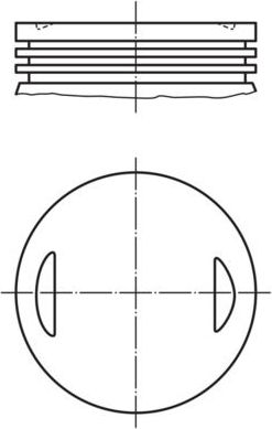Поршневая група Mahle для Ford Fiesta III 1990-1992. Артикул 013 35 00