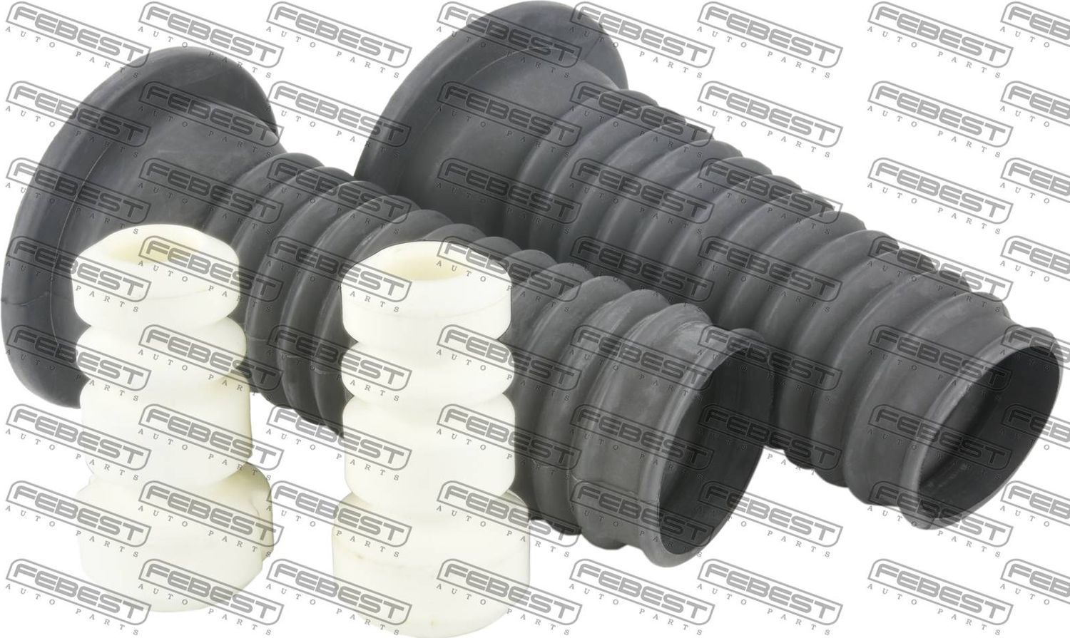 Комплект отбойников и пыльников амортизаторов (стоек) Febest. Артикул TSHB-NLP10F-KIT