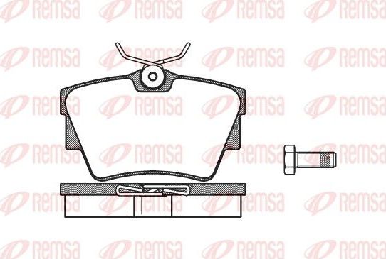 Тормозные колодки Remsa. Артикул 0591.30