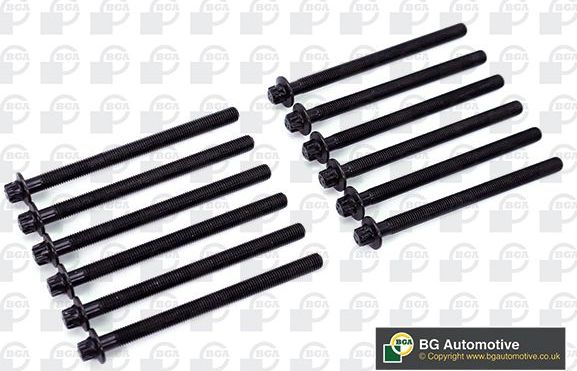 Комплект болтов ГБЦ BGA. Артикул BK9600