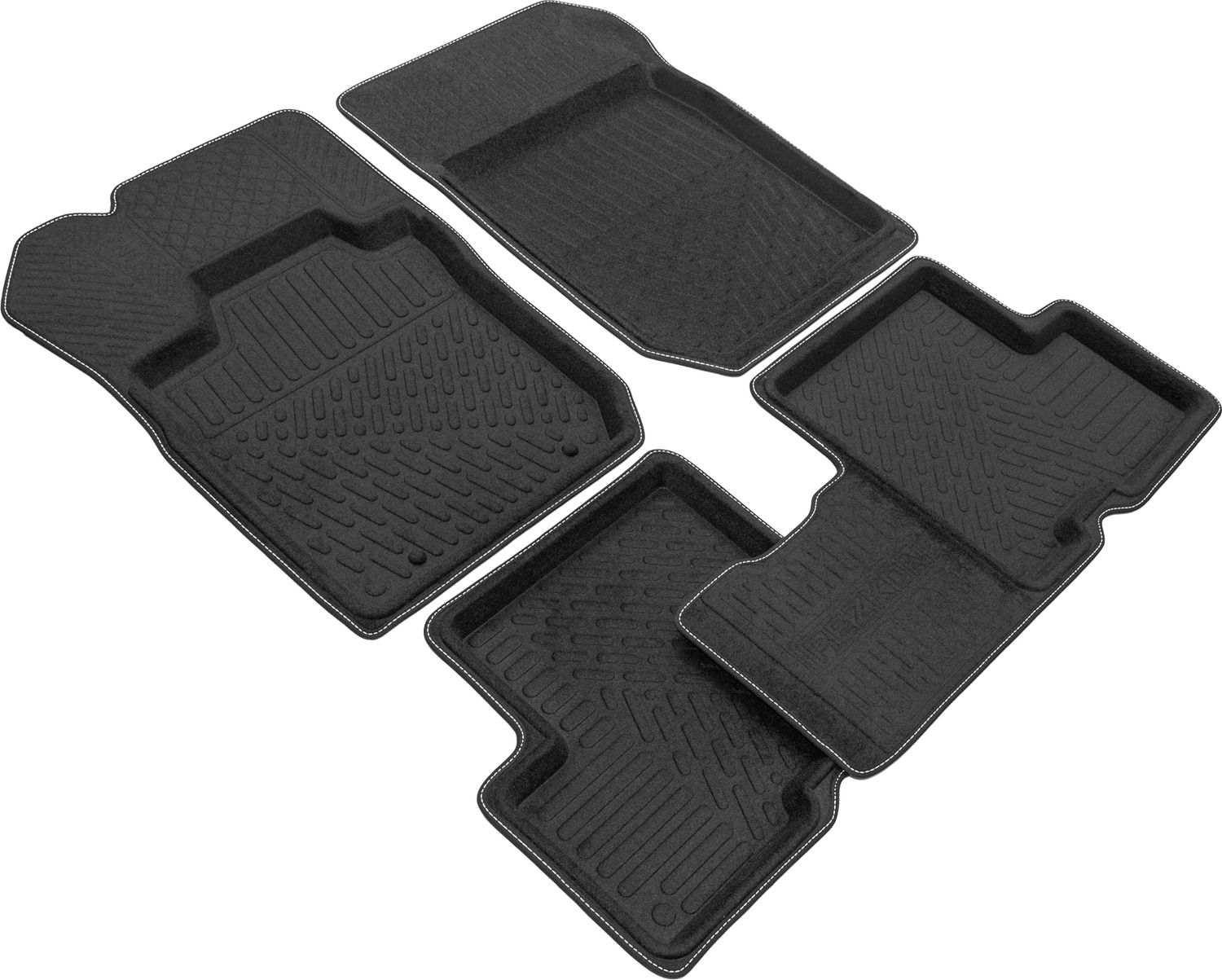 Коврики Rezkon 3D Evaplast для салона Renault Logan I 2004-2015. Артикул 4529015100