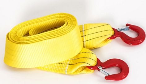 Ремень буксировочный Tplus 8/13 т 5 м (авто до 4,5 т) Крюк/Крюк. Артикул T000135