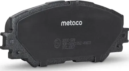Колодки тормозные TOYOTA COROLLA/AURIS 06- передн. (Metaco). Артикул 3000028