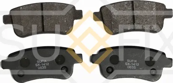 Колодки тормозные дисковые | зад прав/лев | (Sufix). Артикул SX-1412