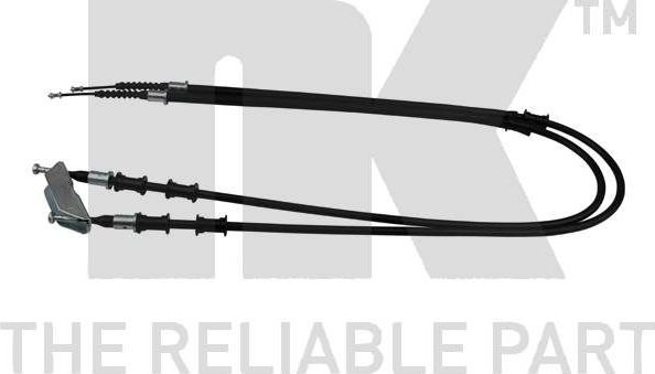 Трос ручника (тросик ручного тормоза) NK задний правый/левый для Opel Vectra B 1995-2003. Артикул 903691