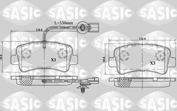 Тормозные колодки Sasic. Артикул 6214021
