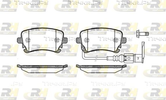 Тормозные колодки RoadHouse задние для Volkswagen Multivan T5 2003-2015. Артикул 2897.11