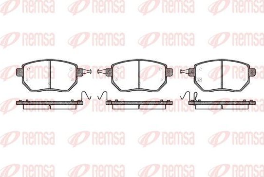 Тормозные колодки Remsa. Артикул 0985.02