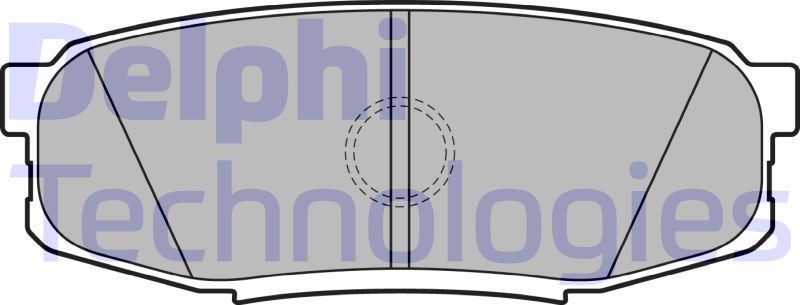 Тормозные колодки Delphi (Low-Metallic). Артикул LP2154