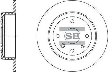 Тормозной диск Sangsin Hi-Q. Артикул SD3058